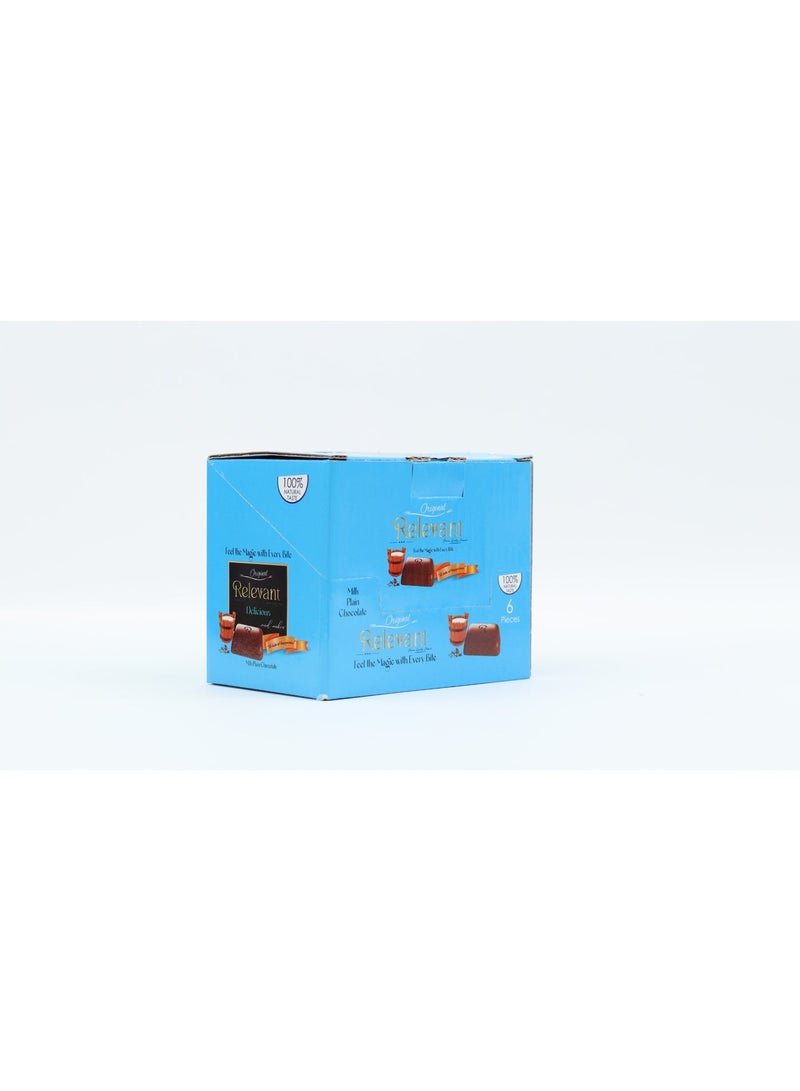 Relevant Delicious Plain Milk Chocolate, 70g pack of 6 - Image 1